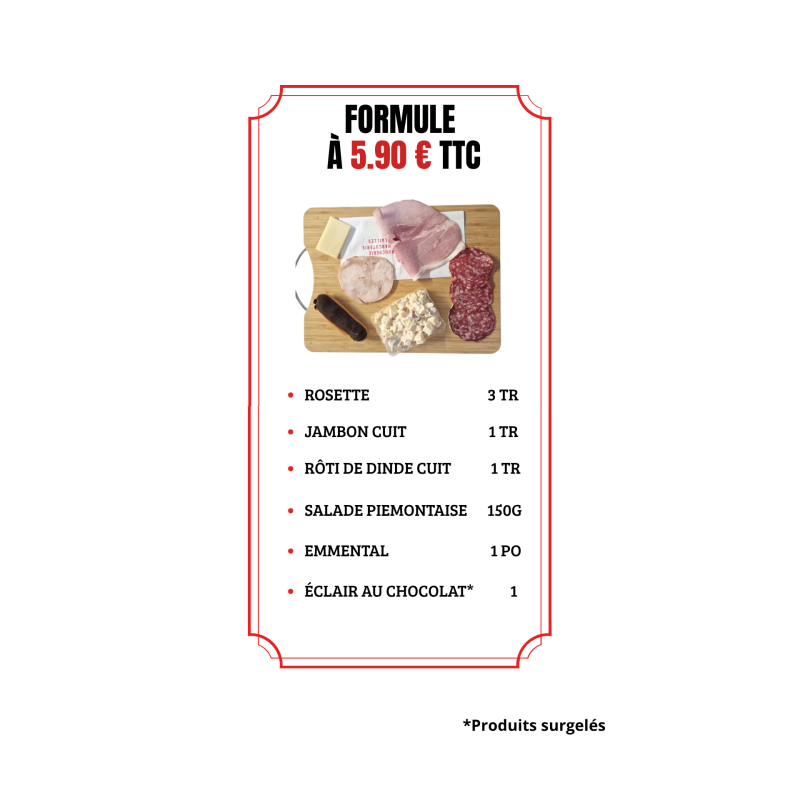 MENU FROID ENFANT 5.90 €